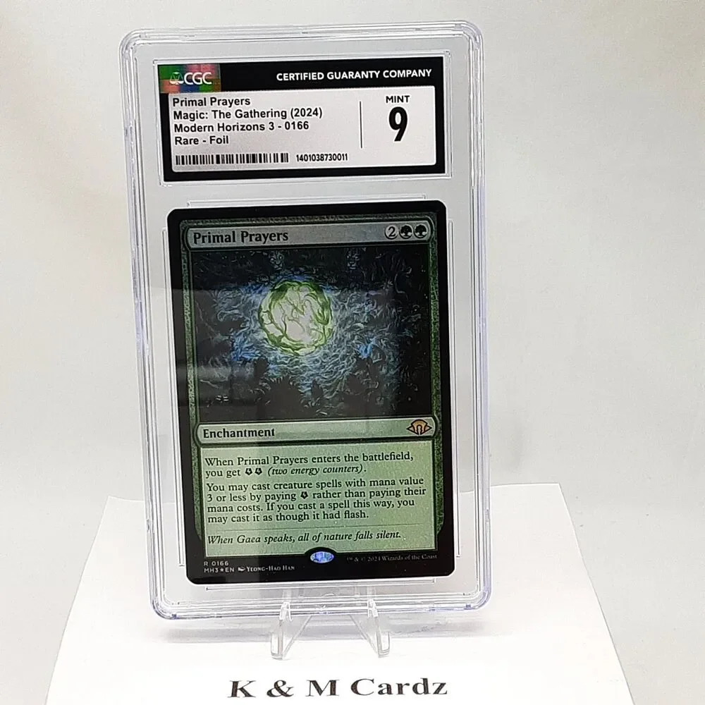 MTG - Modern Horizons 3 - Primal Prayers - Foil - Graded CGC 9